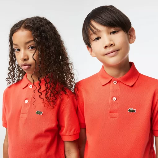 Lacoste Mädchenkleidung>Regular Fit -Kinder-Polo Aus Petit Pique Orange 02K