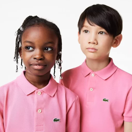 Lacoste Mädchenkleidung>Regular Fit -Kinder-Polo Aus Petit Pique Reseda Rosa 2R3