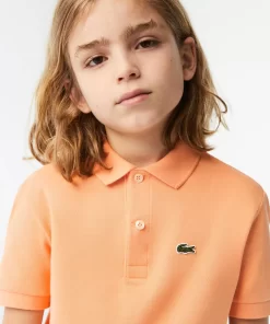 Lacoste Mädchenkleidung>Regular Fit -Kinder-Polo Aus Petit Pique Hell Orange Heb