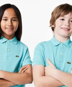 Lacoste Mädchenkleidung>Regular Fit -Kinder-Polo Aus Petit Pique Turkis Bvg