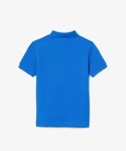 Lacoste Jungenkleidung>Regular Fit -Kinder-Polo Aus Petit Pique Blau Siy