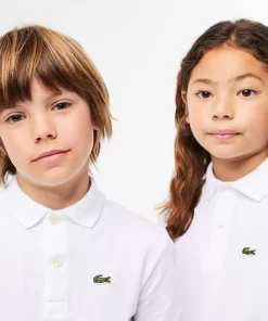 Lacoste Mädchenkleidung>Regular Fit -Kinder-Polo Aus Petit Pique Weis 001