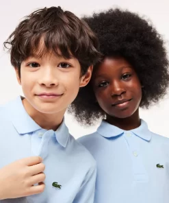 Lacoste Mädchenkleidung>Regular Fit -Kinder-Polo Aus Petit Pique Hellblau T01