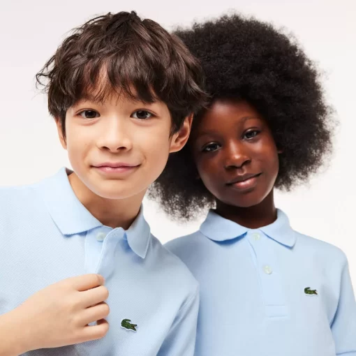 Lacoste Mädchenkleidung>Regular Fit -Kinder-Polo Aus Petit Pique Hellblau T01