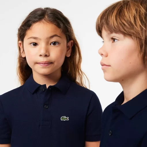 Lacoste Mädchenkleidung>Regular Fit -Kinder-Polo Aus Petit Pique Navy Blau 166