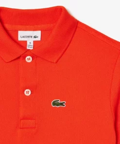 Lacoste Mädchenkleidung>Regular Fit -Kinder-Polo Aus Petit Pique Orange Sji