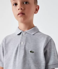 Lacoste Mädchenkleidung>Regular Fit -Kinder-Polo Aus Petit Pique Heidekraut Grau Cca