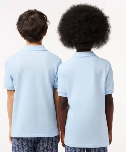 Lacoste Mädchenkleidung>Regular Fit -Kinder-Polo Aus Petit Pique Hellblau T01