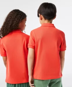 Lacoste Mädchenkleidung>Regular Fit -Kinder-Polo Aus Petit Pique Orange 02K