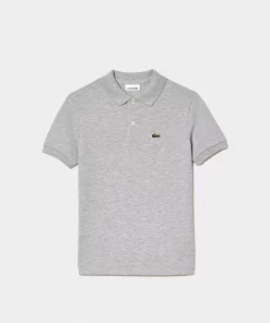 Lacoste Mädchenkleidung>Regular Fit -Kinder-Polo Aus Petit Pique Heidekraut Grau Cca