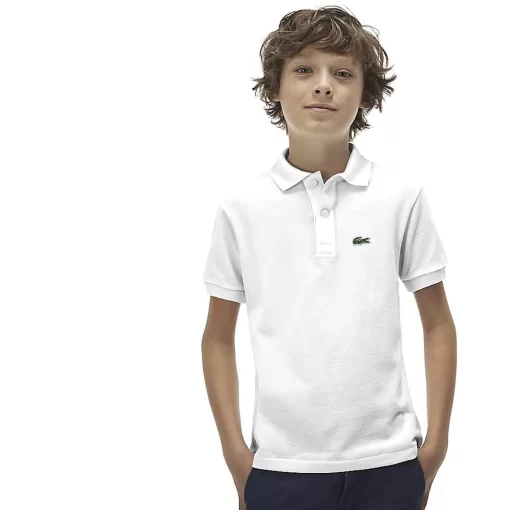 Lacoste Mädchenkleidung>Regular Fit -Kinder-Polo Aus Petit Pique Hellblau T01