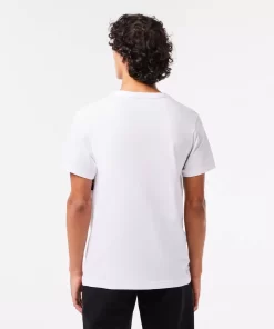 Lacoste Fitnessstudio & Training>Regular Fit Sport T-Shirt Aus Baumwolle Weis 001