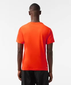 Lacoste Fitnessstudio & Training>Regular Fit Sport T-Shirt Aus Baumwolle Orange Sji