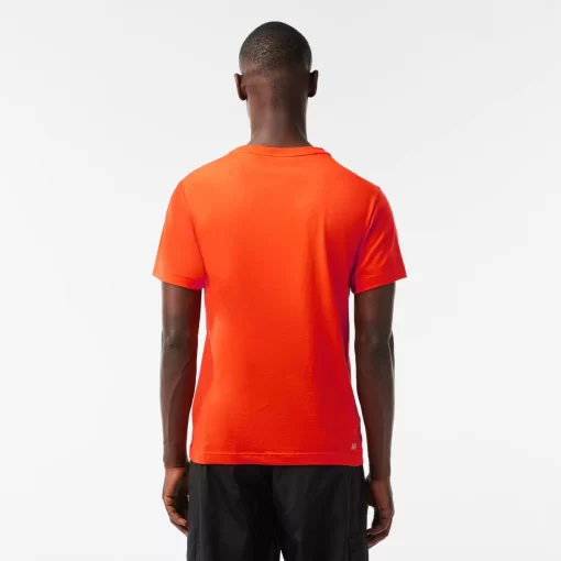 Lacoste Fitnessstudio & Training>Regular Fit Sport T-Shirt Aus Baumwolle Orange Sji