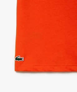 Lacoste Fitnessstudio & Training>Regular Fit Sport T-Shirt Aus Baumwolle Orange Sji