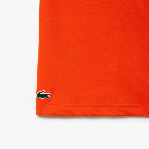 Lacoste Fitnessstudio & Training>Regular Fit Sport T-Shirt Aus Baumwolle Orange Sji