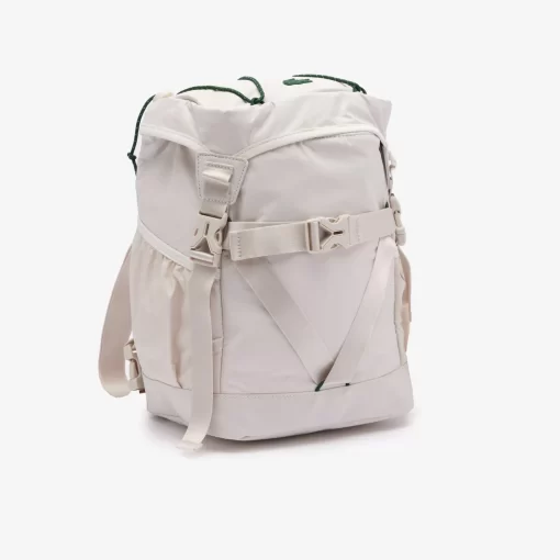 Lacoste Rucksäcke>Reisetasche Aus Beschichtetem Canvas Farine Vert 132 998