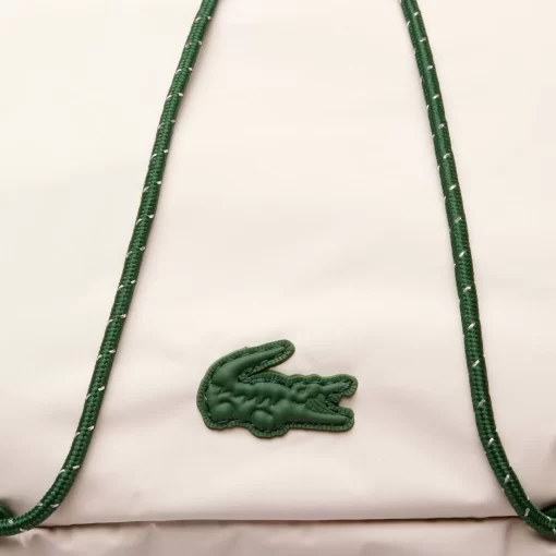 Lacoste Rucksäcke>Reisetasche Aus Beschichtetem Canvas Farine Vert 132 998