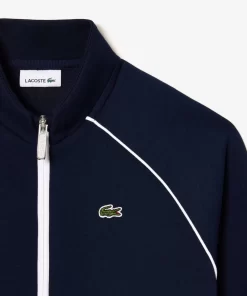 Lacoste Jungenkleidung>Reisverschluss-Sweatshirt Mit Kontrastdetails Navy Blau 166