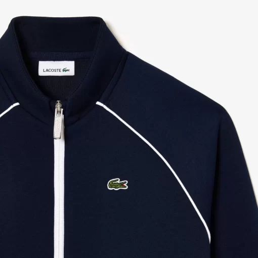 Lacoste Jungenkleidung>Reisverschluss-Sweatshirt Mit Kontrastdetails Navy Blau 166