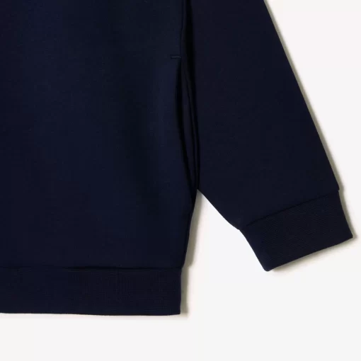 Lacoste Jungenkleidung>Reisverschluss-Sweatshirt Mit Kontrastdetails Navy Blau 166