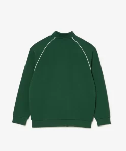 Lacoste Jungenkleidung>Reisverschluss-Sweatshirt Mit Kontrastdetails Grun 132