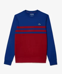 Lacoste Tennis>Resistentes Tennis Sweatshirt Navy Blau / Burgunder Is4