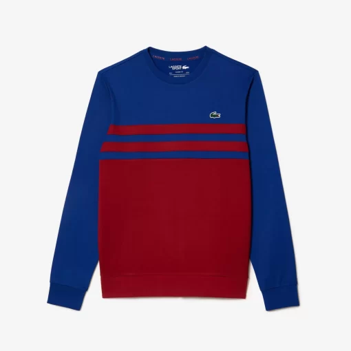 Lacoste Tennis>Resistentes Tennis Sweatshirt Navy Blau / Burgunder Is4