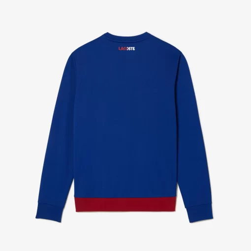 Lacoste Tennis>Resistentes Tennis Sweatshirt Navy Blau / Burgunder Is4