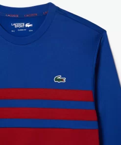 Lacoste Tennis>Resistentes Tennis Sweatshirt Navy Blau / Burgunder Is4