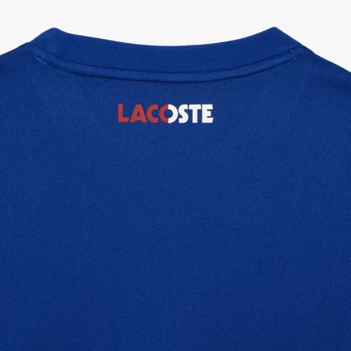 Lacoste Tennis>Resistentes Tennis Sweatshirt Navy Blau / Burgunder Is4