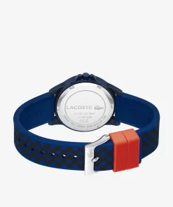 Lacoste Accessoires>Rider Dreizeigeruhr Mit Silikonriemen Mit Navyfarbenem Aufdruck Blau 000