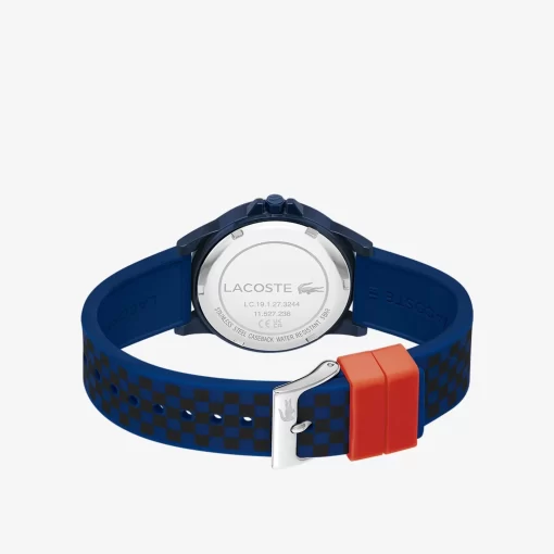 Lacoste Accessoires>Rider Dreizeigeruhr Mit Silikonriemen Mit Navyfarbenem Aufdruck Blau 000