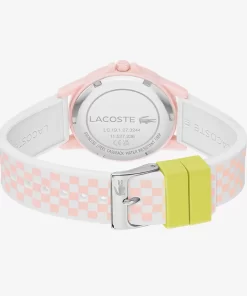 Lacoste Accessoires>Rider Dreizeigeruhr Mit Silikonriemen Mit Pinkfarbenem Aufdruck Rosa 000