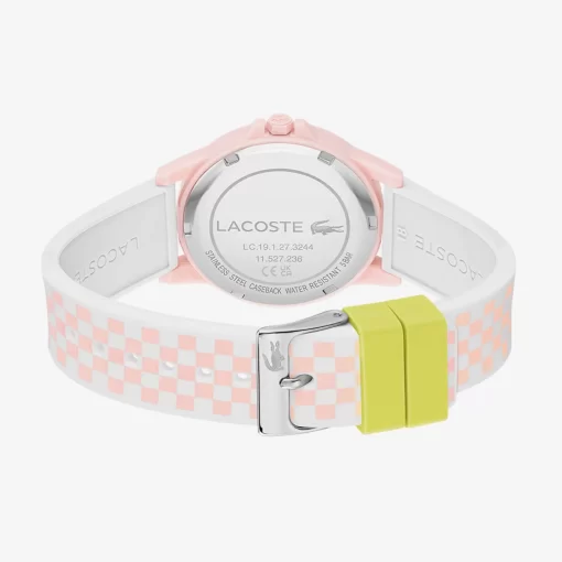 Lacoste Accessoires>Rider Dreizeigeruhr Mit Silikonriemen Mit Pinkfarbenem Aufdruck Rosa 000