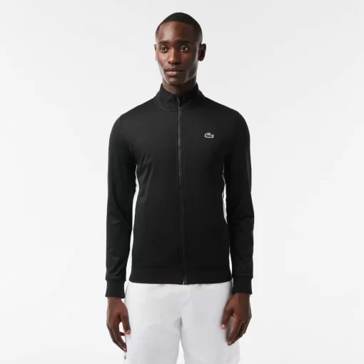 Lacoste Tennis>Ripstop Tennis Sweatshirt Schwarz / Weis 258