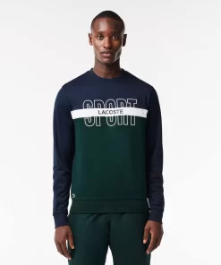 Lacoste Tennis>Ripstop Tennis Sweatshirt Navy Blau / Weis / Grun 65U