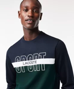 Lacoste Tennis>Ripstop Tennis Sweatshirt Navy Blau / Weis / Grun 65U