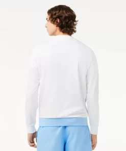 Lacoste Tennis>Ripstop Tennis Sweatshirt Weis / Navy Blau / Blau Lui