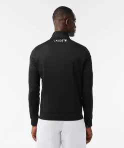 Lacoste Tennis>Ripstop Tennis Sweatshirt Schwarz / Weis 258