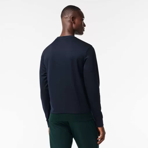 Lacoste Tennis>Ripstop Tennis Sweatshirt Navy Blau / Weis / Grun 65U