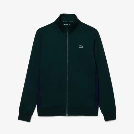 Lacoste Tennis>Ripstop Tennis Sweatshirt Grun / Navy Blau Dq5