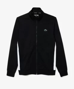 Lacoste Tennis>Ripstop Tennis Sweatshirt Schwarz / Weis 258