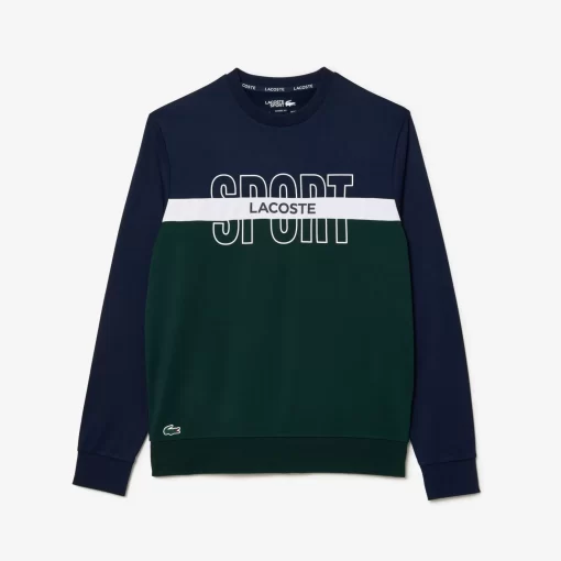 Lacoste Tennis>Ripstop Tennis Sweatshirt Navy Blau / Weis / Grun 65U