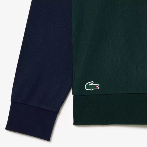 Lacoste Tennis>Ripstop Tennis Sweatshirt Navy Blau / Weis / Grun 65U