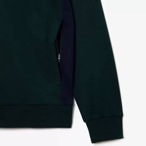 Lacoste Tennis>Ripstop Tennis Sweatshirt Grun / Navy Blau Dq5