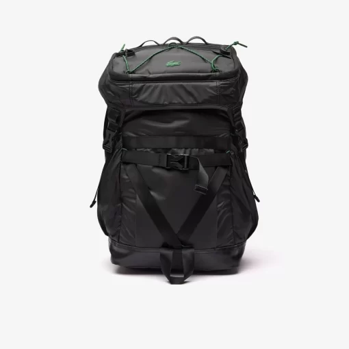 Lacoste Rucksäcke>Rucksack Aus Beschichtetem Canvas Noir Vert 132 M68