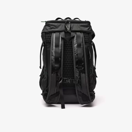 Lacoste Rucksäcke>Rucksack Aus Beschichtetem Canvas Noir Vert 132 M68