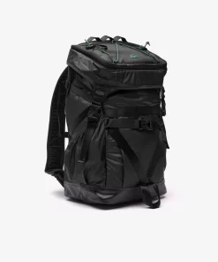 Lacoste Rucksäcke>Rucksack Aus Beschichtetem Canvas Noir Vert 132 M68