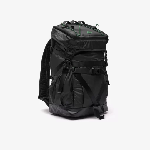 Lacoste Rucksäcke>Rucksack Aus Beschichtetem Canvas Noir Vert 132 M68